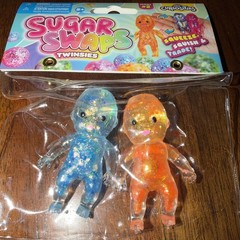 Sugar Swaps Twinsies Babies Mini Squishy Squeeze Twins Fidget Toy *Blue/Orange*