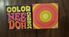 New Lot Of 2 Nee Doh Color Change Balls Stress Reliever Yellow & Pink