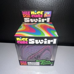 Needoh Nice Cube Swirl Blue Pink Purple Schylling Authentic Needoh