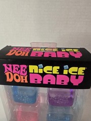 Schylling NeeDoh Nice Ice Baby 4-Pack Mini Cubes Squishy Fidget Toy Authentic