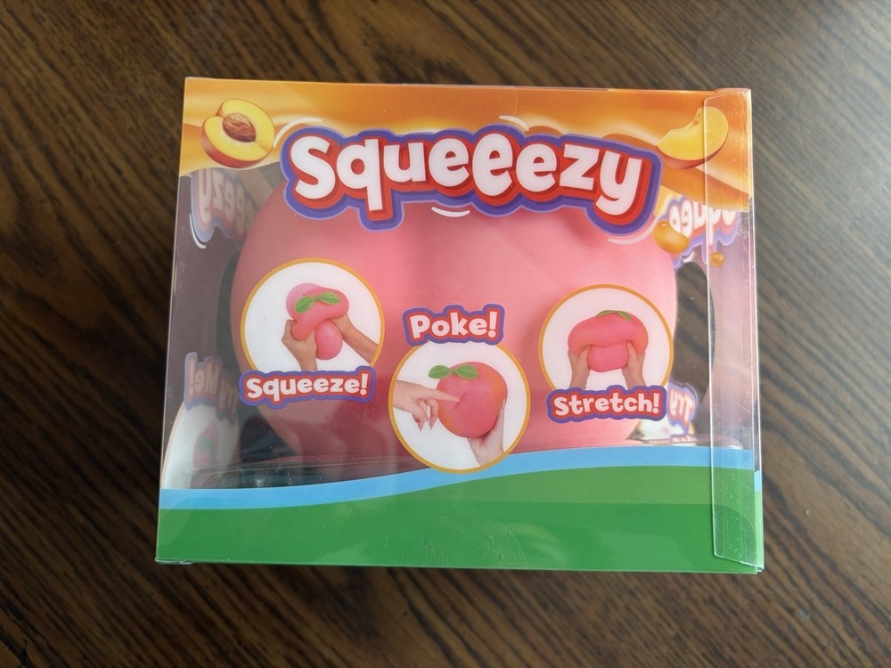 Sunny Days JUMBO Squeezy peach SQUISHY VIRAL Sensory Squishy Toy FREE SHIPPING