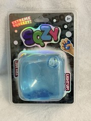 Sunny Days SQZY Squeezy Cube Light‑Up Squishy 3” Blue Gel Fidget – NeeDoh Styl