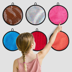 16 Set round Sensory Mini Mats Textured Sensory Tiles – Sensory Toys for Autisti