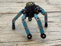 Spinning Fidget Focus Spinner Relaxation Deformable Robot Gyro Blue