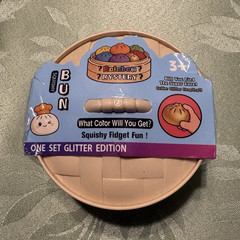 Squishy Bun Rainbow Mystery Tactile Sensory Fidget Toy Set, Glitter, Age 3+