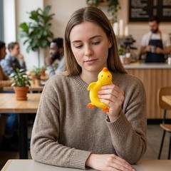 Crazy Fun Squishy Duck Yellow Stretchy Squishy