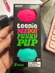 NeeDoh Teenie Funky Pup 3-Pack Squishy Dog Stress Ball AUTHENTIC NEW Schylling