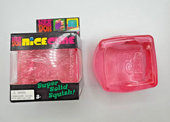 Schylling NeeDoh Nice Cube – Sensory Squeeze Toy with Super Solid Squish Pink