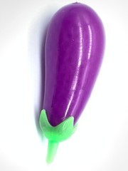 Toy Eggplant purple Ball Squishy Squeeze Squish Stress Relief Cool All Ages
