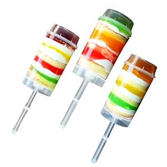 Cake Push Pop Containers: Pack Cake Push Pops With Lids For Cupcake Confetti 10