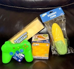 Sunny Days ☀️Viral Squishy Lot of 4 ‼️ Butter Corn Controller and Cheese