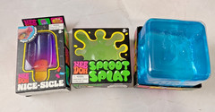 Needoh Lot of (3) – XL Nice Berg, Sploot Splat, Nice-Sicle – COLORS AS SHOWN!