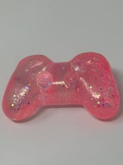 New Squishy Sensory Toy Glitter Sparkle Sugar Gaming Gamer Game Controller PINK