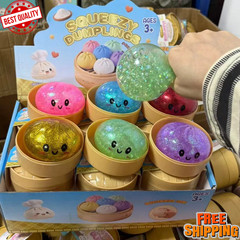 New 4x SUGAR Glitter MINI Dumpling Squishy Bundle Lot Squeeze Toys