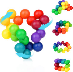 Beaded Stress Relief Ball Fidget Toy for Adults Kids Autism ADHD Anxiety Calm