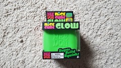 NeeDoh Nice Cube Glow Green Authentic New