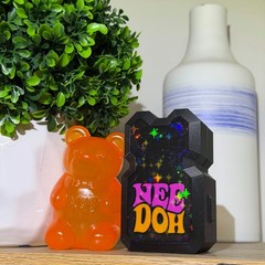 Custom Black Storage Case for NeeDoh Funky Pup Squishy Toy 3D Printed Holder Box
