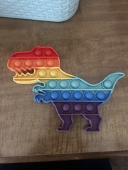 Rainbow Dinosaur Tactile Sensory Toy Pop Fidget