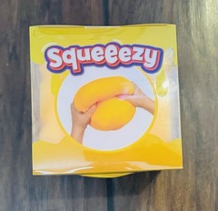 New Sunny Days Large Squeeezy Cheese Block Squishy Toy Stress Relief