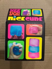 NEW Needoh Nee Doh Nice Cube Super Solid Squish Pink Toy, FAST SHIPPING!