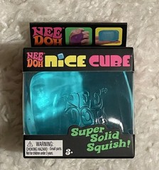 Needoh Nice Cube! Super Solid Squish! Blue Pink Or Purple. NEW!