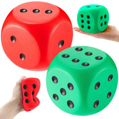 Zomiboo 2 Pcs 3.93 Large Foam Dice For Classroom Soft Jumbo 6 Sided Giant Dice