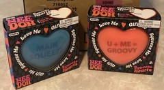 NeeDoh Squeeze Hearts Squishy Stress Toy 2-Pack Blue/Orange MPN 22308HY