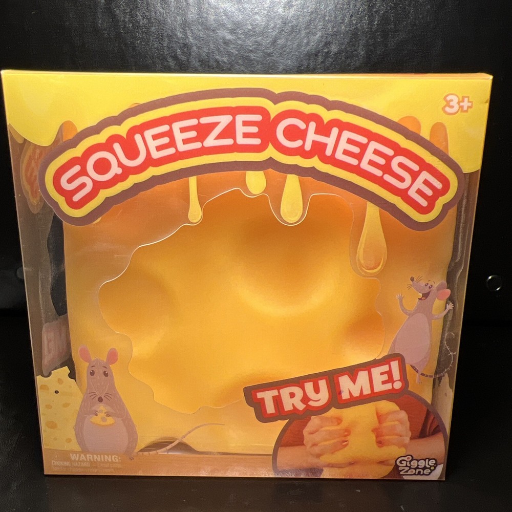 Squeeze Cheese Tactile Squeeze Toy- BRAND NEW
