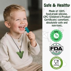 Chew Necklaces for Sensory Kids & Adults – 7 PCS Silicone Chewy Necklace Sensory