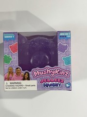 MushyKinz Jelleez Squishy Series 1 Mochi Purple Cat Squishy Sensory Toy NIB