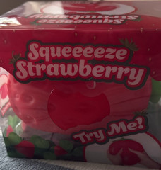 Squeezeeze Strawberry Tactile Squeeze Toy Red Ages 3-7 3-4 4-7 8-11 Years