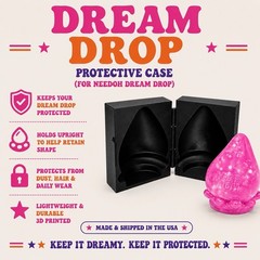 NeeDoh Dream Drop Protective Storage Case Holder 3D Printed Pink Black 🌈✨