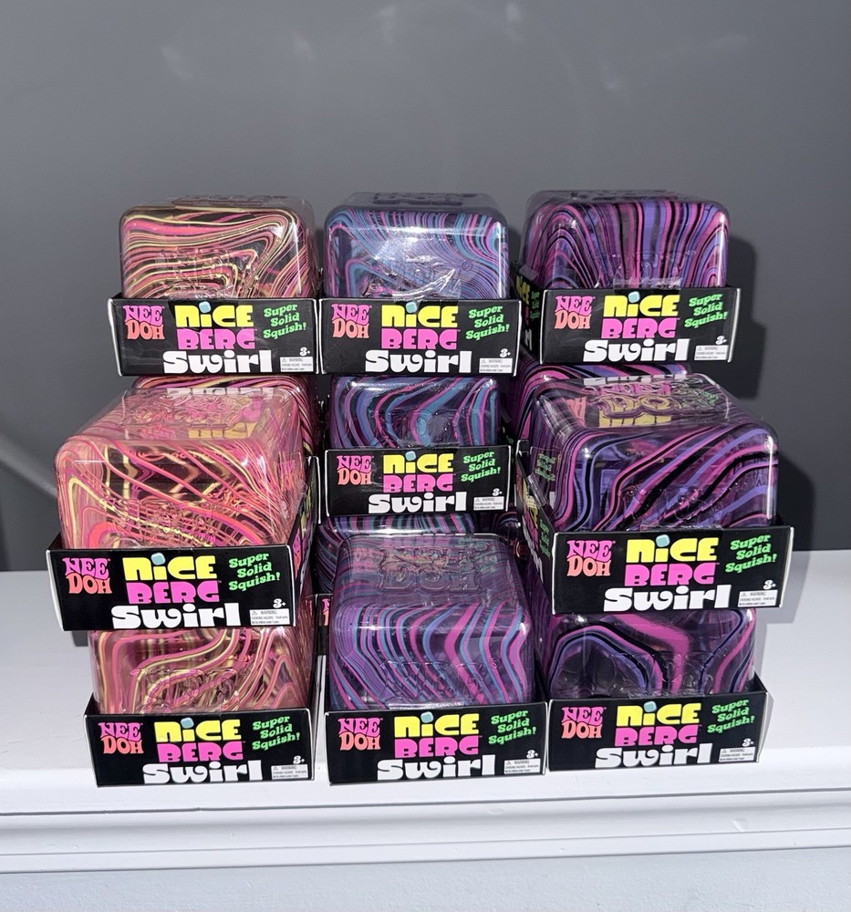 Schylling NeeDoh Nice Berg Swirl Super Solid Squish Several Colors Available