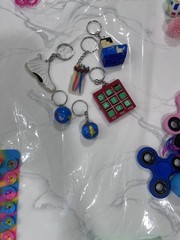 Assorted Prizes Fidget Spinners Pop-It Bracelets Rings Cars & More 200+ Pieces