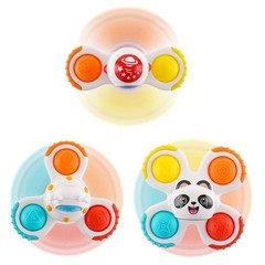 Hundredmore Suction Cup Spinner Toy for Baby 12-18Months, Small, 3d Space