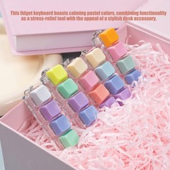 5Pcs Keyboard Fidget Toy, Colorful Loud 20mm x 80mm, Colourful