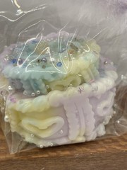 Taba Squishy Wedding Cake With Feather Closure-Creamy Texture- Embellish Fidget