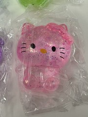 New 4x Hello Kitty Sugar Squishy Glitter Squeezy Toy Bundle