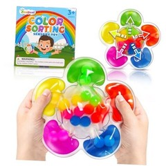 Color Sorting Sensory Toys for Autism, Roadtrip Travel Essenstial for Flower