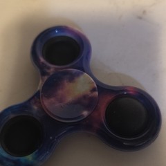 Galaxy Pattern Multicolor Hand Spinner Fidget Toy with 608 Bearing