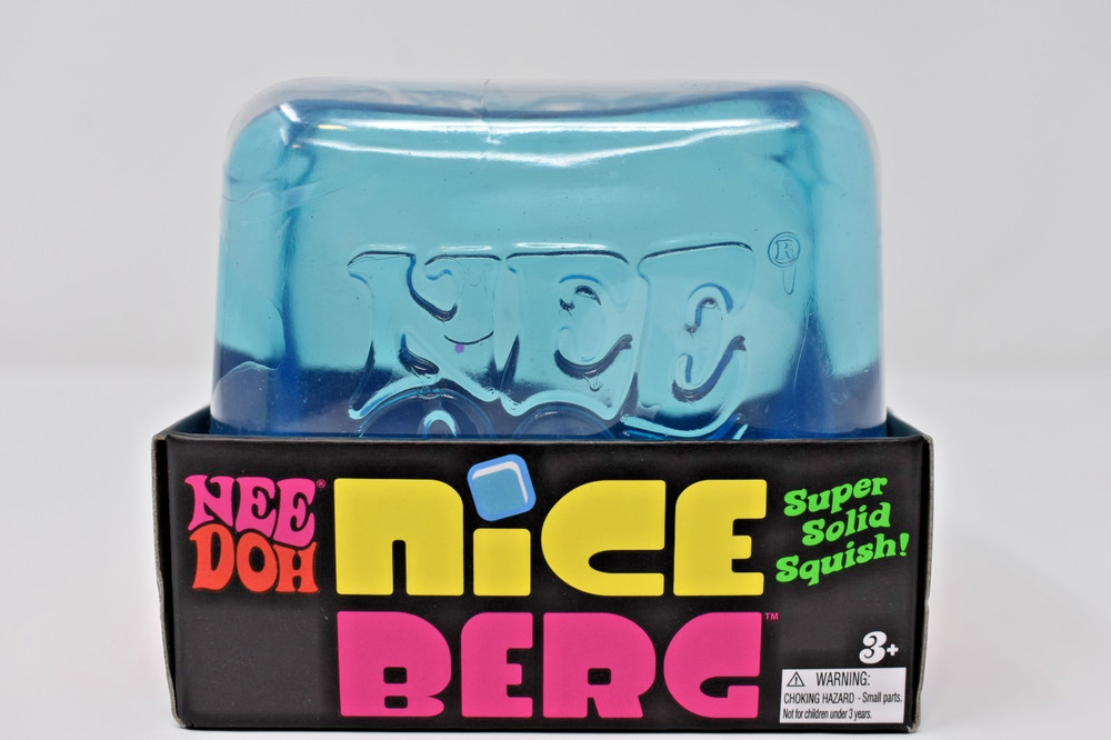 NeeDoh Nice Berg Blue XL Giant Nee Doh Niceberg Squishy Cube Ice TikTok Viral