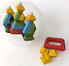 NOCKY Changeable Brick Towers Geometric Stacking Blocks STEM