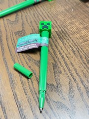 Minecraft Fidget Spinner Pen LOT 11 Autism Sensory Therapy School Party Favor L2