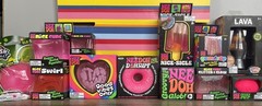 NeeDoh 12pc PINK BUNDLE Dohnut, Nice-Sicle, Good Vibes, Gumdrop, Glitter, Swirl+