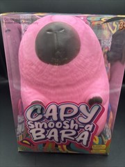 Capy Smoosh-a Bara Pink Jumbo Capybara Squeeze Squish New In Box Viral