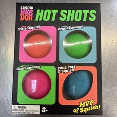NeeDoh Teenie Hot Shots [Baseball, Soccer, Football, Basketball] New In Box