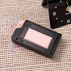 Keyboard Fidget Toys, Pink Loud Clicker 1 inch, Black