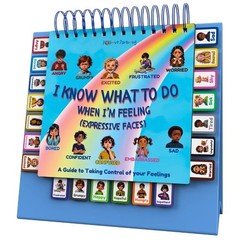 Thought-Spot Expressive Faces Flipbook | Emotions Wheel & Medium, Multi Color