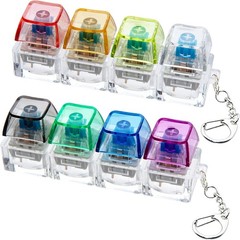 2 PCS Keyboard Fidget Toy, Keychain 2.8 x 7.4 cm, Transparent