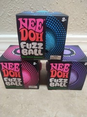 New Needoh Fuzz Ball Lot Of 3 Authentic TikTok Viral Squishy Toy